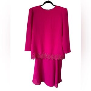 Vintage Toni Vibrant Pink Dress size 16P